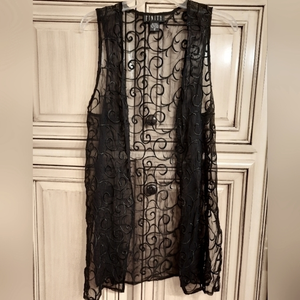 100% Silk Finity Sheer Cardigan -‎ Small